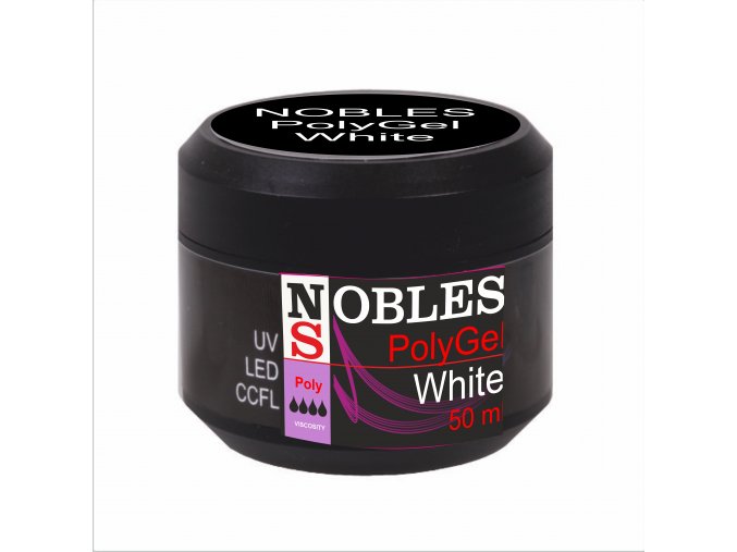 UV/LED POLYGEL WHITE  NOBLES 5 ml.