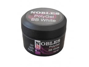 UV/LED POLYGEL BB (Baby Boomer) WHITE  NOBLES 15 ml.