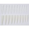 TIPY ALMOND MANDLE WHITE 10 ks (5 cm.- 4 cm.) Bílé pro Nail Art