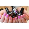 pink gel, vše na nehty, lakování nehtů,