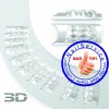 Crystal 3D Nail Tips 100Ks / Box