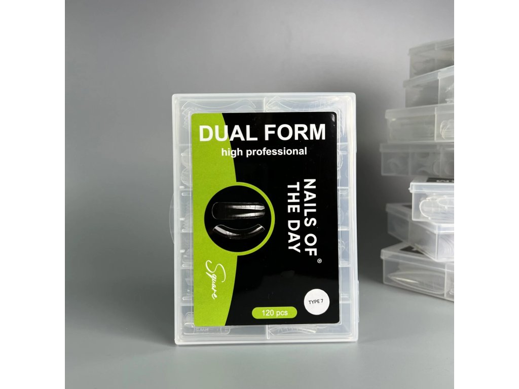 NAILSOFTHEDAY Dual Form Square 05 (Type 7) – upper forms square for medium length, suitable for nails.