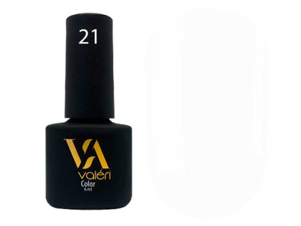 Color Gel Polish VALERI 21, 6 ml white