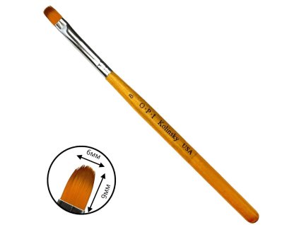 Oval Brush OPI for building and modeling nails with gel and acrylic - 08