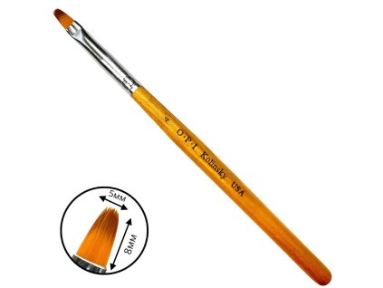 Oválný štětec OPI pro stavbu a modelaci nehtů gelem a akrylem - 04