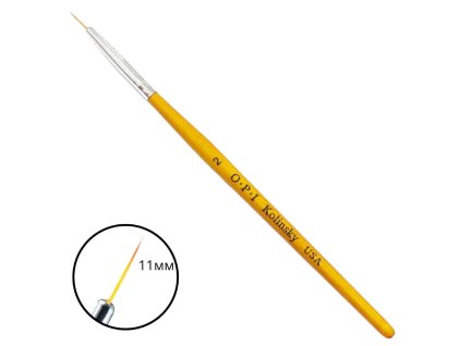 Nail Art Brush by OPI yellow thin - 02