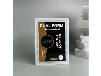 NAILSOFTHEDAY Dual Form Square 04 (Typ 6) – horní formy obloukový čtverec pro částečnou korekci/mode