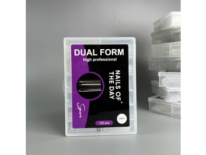 NAILSOFTHEDAY Dual Form Square 03 (Typ 5) – horní formy čtverec, 120 kusů