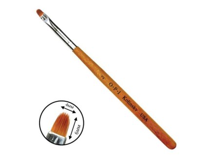 Oval Brush OPI for building and modeling nails with gel and acrylic - 02