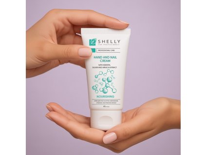 Cream for hands and nails with keratin, silver and arnica extract Shelly 45 ml