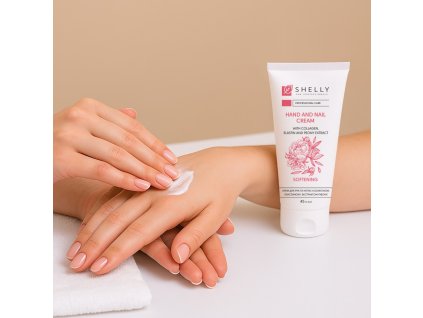 Cream for hands and nails with collagen, elastin and peony extract Shelly 45 ml