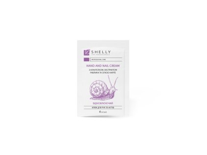 Hand and nail cream with allantoin, snail extract and shea oil Shelly 4 ml