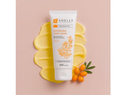 Nourishing hand cream with shea butter and sea buckthorn Shelly 200 ml