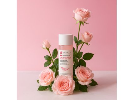 Peeling gel for hands and feet with rose flower water, pomegranate extract and aha-acids Shelly 200