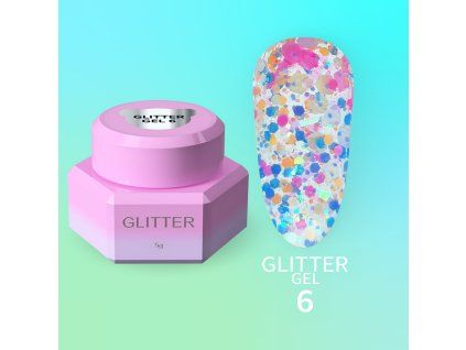 YOUARECUTE Glitter Gel nr6 5ml