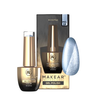 Cat eye gél lak MAKEAR MCL04 Furry Blue