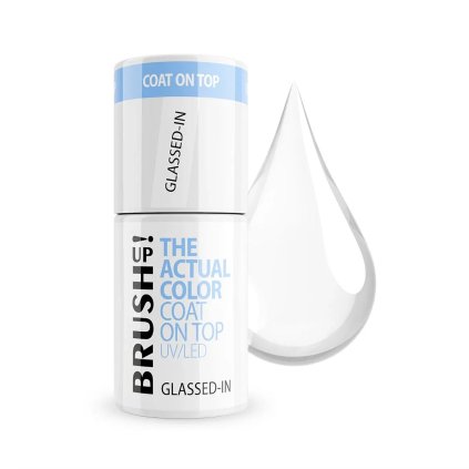 The Actual Color Coat On Top BRUSH UP! Glassed-in 5g