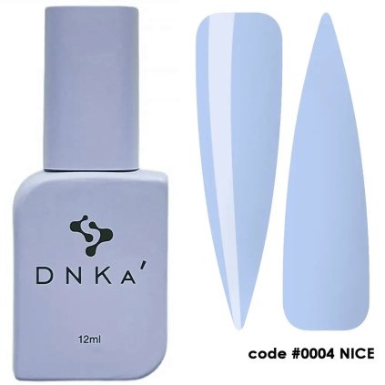 Pastelovo modrý, lesklý záverečný top. DNKA Cover Top 12 ml 0004 Nice