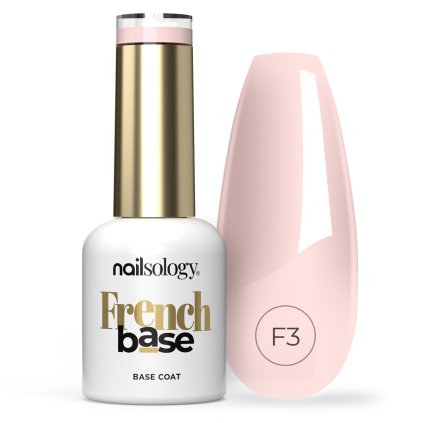 Nailsology French Base 8ml Cotton Candy F2 Samovyrovnávací báze, která má hustší konzistenci. Vhodná k vyrovnání nerovností, prodloužení, zpevnění a doplnění.