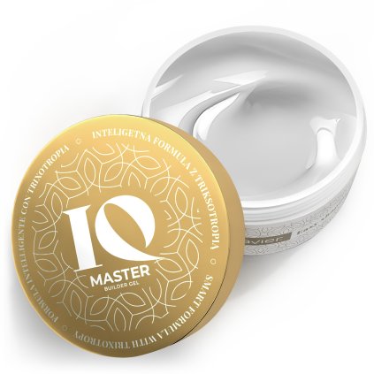 Nailsology IQ Master Gél CLEAR 15g Čirý, tixotropní, stavební gel Clavier IQ Master s tekutou pamětí – pro přesnou práci, dokonalý tvar a odolný výsledek bez HEMA a TPO