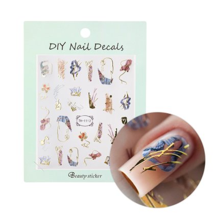 Samolepiace nálepky na rýchle a presné zdobenie nechtov.
