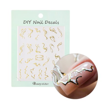 Samolepiace nálepky na rýchle a presné zdobenie nechtov.