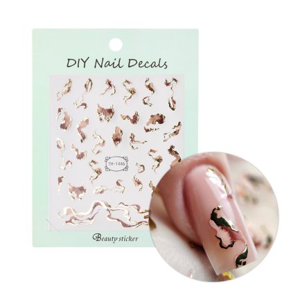 Samolepiace nálepky na rýchle a presné zdobenie nechtov.