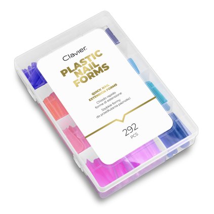 Barevné DUAL formy pro modelování nehtů. 12 druhů, 12 velikostí. Clavier Farebné DUAL fomy - 292ks