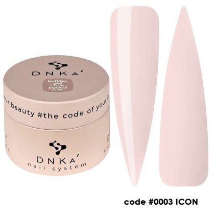 Středně hustý, stavební, tixotropní gel v barvě nudě. DNKA Builder Gel 30ml 0003 Icon