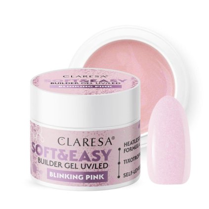 Claresa SOFT&EASY Builder gel BLINKING PINK 45g