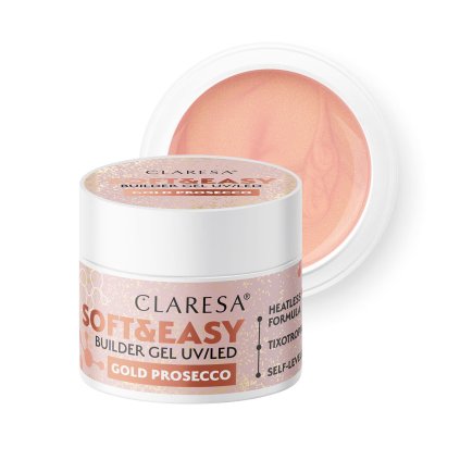 Claresa SOFT&EASY Builder gel GOLD PROSECCO