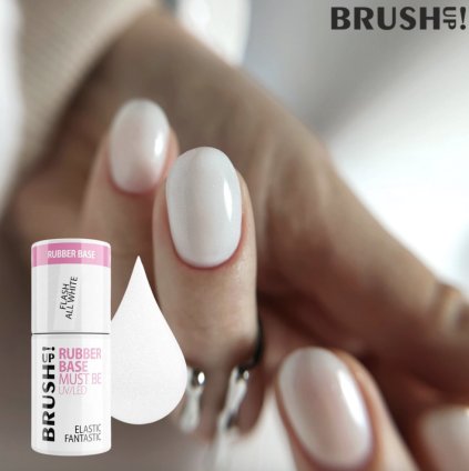 Elastic Fantastic Pretty Please BRUSH UP! Rubber Base Must Be 5g Flash All White
