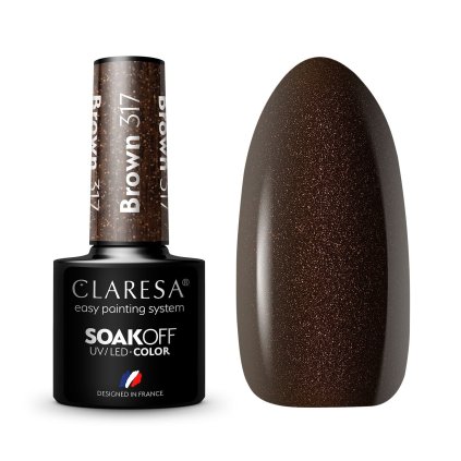Gél lak Claresa Brown 317