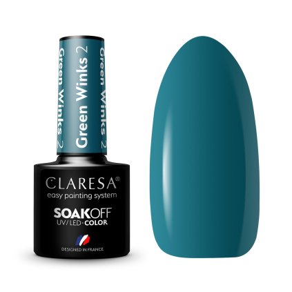 gel lak claresa GREEN WINKS 2