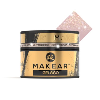 Glitter Beige Gel&Go 50ml, GG25