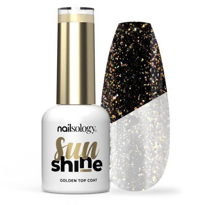 Golden Top Coat Nailsology Sun Shine Clavier 8ml