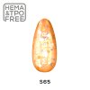 Šťavnatá oranžová s výraznými glitry. Makear Gel Polish 8ml Stars S65