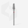 Karbidový brúsny nadstavec STALEKS Frustum red 6 mm:14 mm a