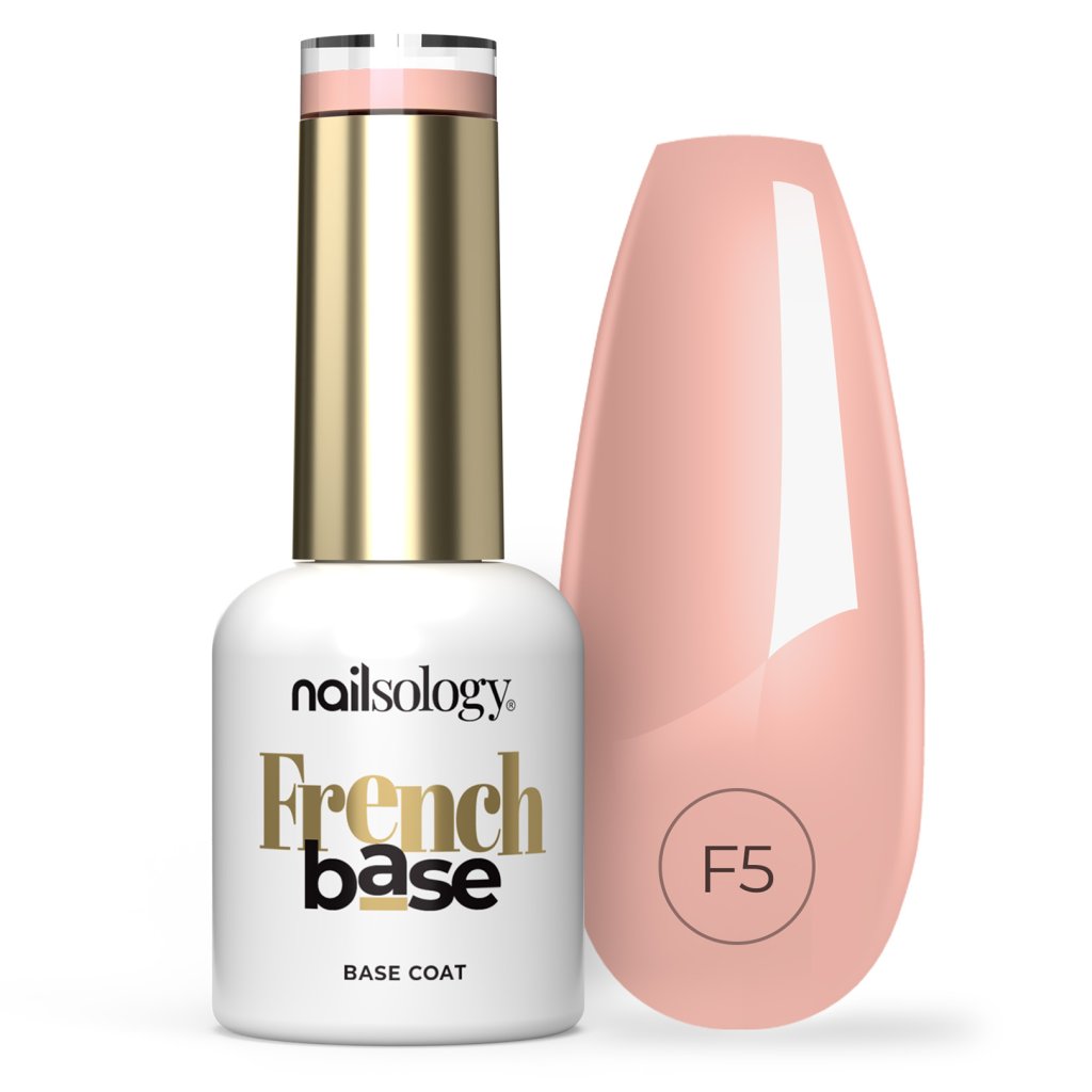Nailsology French Base 8ml Biscuit F5 Kamuflážna, samovyrovnávacia báza, ktorá má hustejšiu konzistenciu. Vhodná na vyrovnanie nerovností, predĺženie, spevnenie a doplnenie.