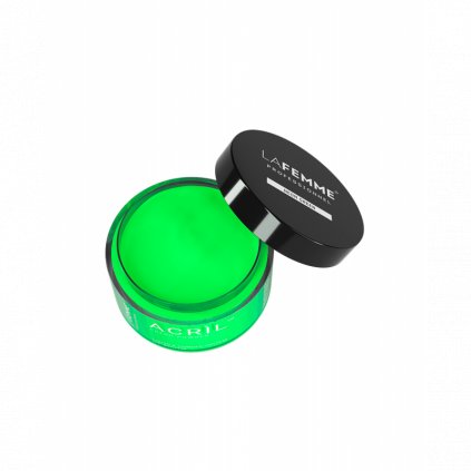 Farebný akrylový prášok LAFEMME 18g Neon Green
