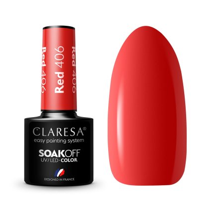 Gél lak Claresa RED 406 5g