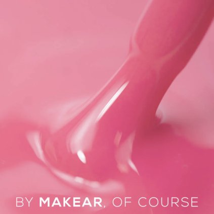Neónovo ružová, podkladová báza. Má hustú konzistenciu, vyrovná nerovnosti nechtov a je vhodná aj pre slabé a citlivé nechty. Juicy Rubber Base MAKEAR Pop Pink CRB14