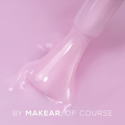Ružová cover báza. Vyrovná nerovnosti a je vhodná pre modeláciu ,,bez pílovania". MAKEAR Color Rubber Base Light Pink CRB10
