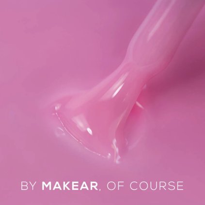 Ružová kaučuková, podkladová báza. Produkt 2v1 (podklad + farba).Vyrovná nerovnosti a je vhodná pre modeláciu ,,bez pílovania". MAKEAR Color Rubber Base Candy Pink CRB08
