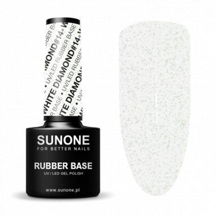 Rubber Base SUNONE 5ml White Diamond 14