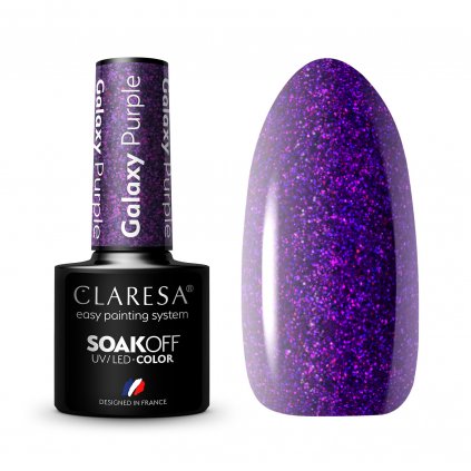 Gél lak Claresa Galaxy PURPLE