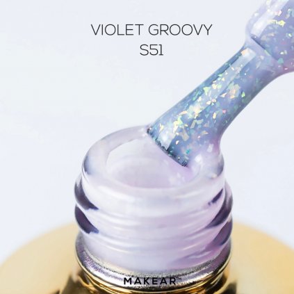 Gél lak MAKEAR S51 Violet Groovy