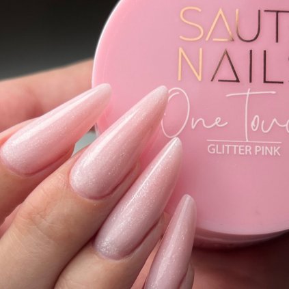 SAUTE NAILS ONE TOUCH GLITTER PINK 30G