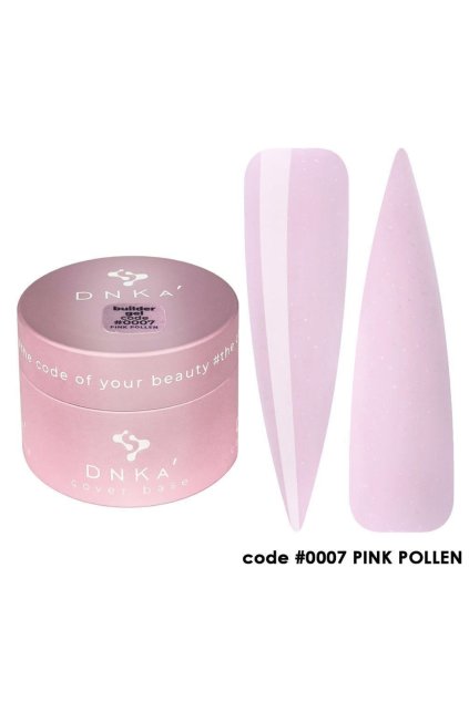 Profesionálny, nízkoteplotný, stavebný gél, ktorý má stredne hustú konzistenciu. DNKA Builder Gel 30ml 0007 Pink Pollen