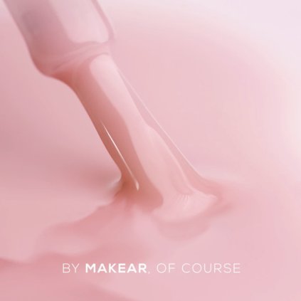 Polopriehľadný mliečny top coat s jemným nude odtieňom. Bez výpotku. HEMA-free. MAKEAR Top No Wipe 8ml Milky Nude